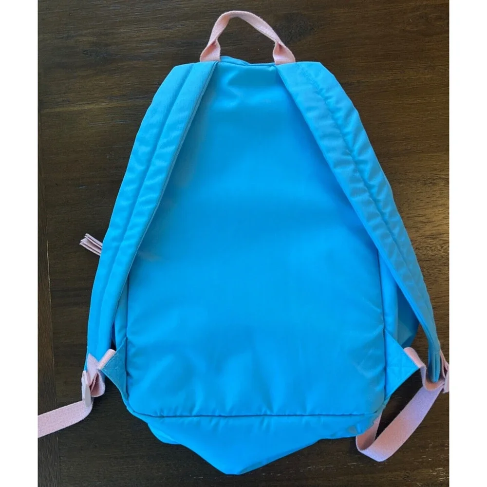 Pura Vida Pink & Blue Wave Patch School Work College Backpack 3 Pocket